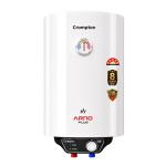 Crompton Arno Plus 15L 5‑Star Storage Water Heater | Anti‑Scale Technology for Hard Water up to 2000  | 8 Bar High‑Rise Pressure | 5‑Level Safety | Free Installation
