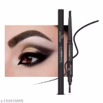 Half N Half Eye Brow Artist Long Lasting Automatic Eyebrow Pencil & Brush | Smudge Fee & Long Lasting Eye Brow Pencil (Black-01,0.4gm )