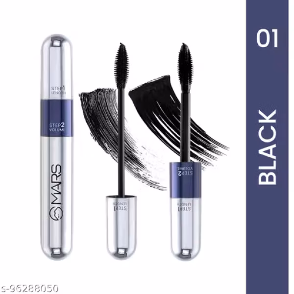 MARS 2in1 Volumizing and Lengthening Long Lasting MARS Mascara 15 ml (Black)