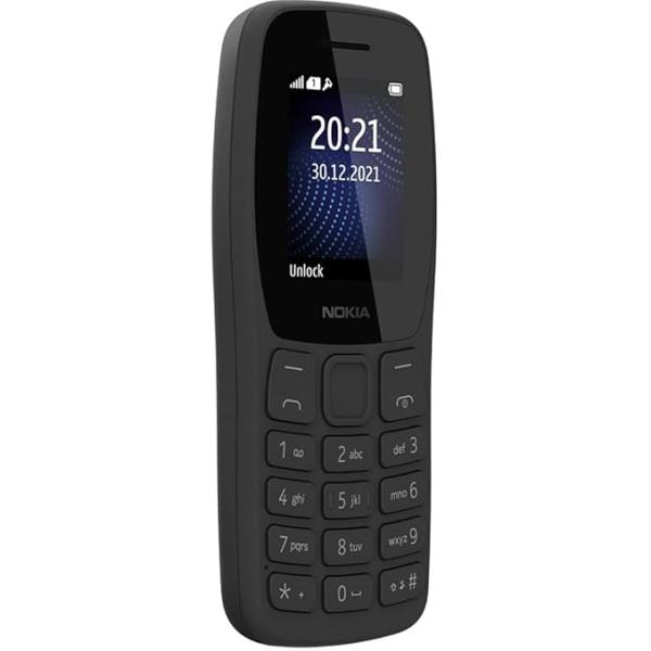 Nokia 105 Classic | Single SIM Keypad Phone with Built-in UPI Payments, Long-Lasting Battery, Wireless FM Radio, Without Charger| 1 Year Replacement Guarantee |