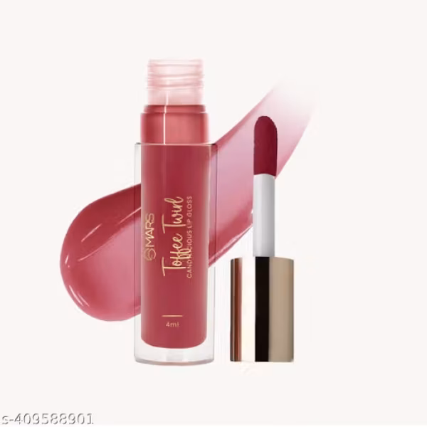 MARS Candylicious Colored Lip Gloss for Women | Hydrating & High Shine | Lightweight Weight & Comfortable | Non-Sticky | Enriched with Vitamin-E (4.0ml) ( 11-TOFFEE TWIRL )