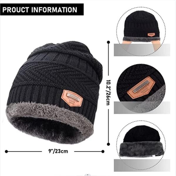Fitness Mantra® Gym Winter Cap & Muffler for Men & Women| Beanie Cap| 1 Set