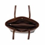 Best selling Diva Dale Women's Leather Tote Bag, Brown, Shoulder Handbag with Interior Pockets