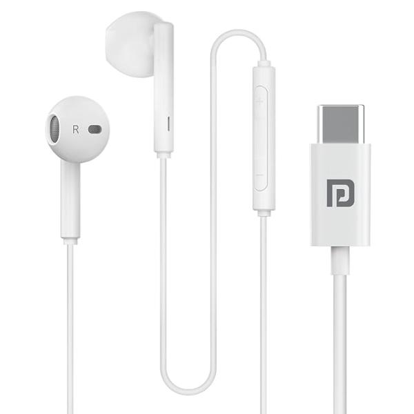 Portronics Conch Theta C in Ear Type C Wired Earphones with in Line HD Mic, Powerful Audio, 14.2mm Driver, Unique Earbuds Design, TPE Anti Tangle Wire, in line Controls, Wide Compatibility