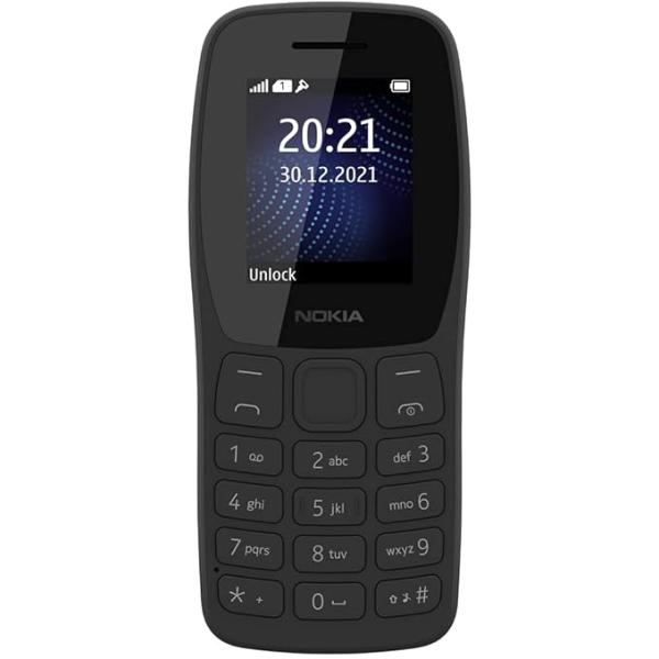 Nokia 105 Classic | Single SIM Keypad Phone with Built-in UPI Payments, Long-Lasting Battery, Wireless FM Radio, Without Charger| 1 Year Replacement Guarantee |