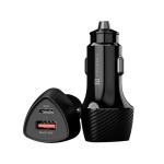 Portronics 51W Car Power 16 Fast Car Charger with Dual Output, 51 Watts Total (18W USB + 33W Type C PD), Fast Charging, Adapter for iPhone & Android Smartphones and Tablets