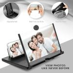 3D HD Screen Magnifier & Phone Holder – Screen Expander and Amplifier for All Smartphones with Eye Protection
