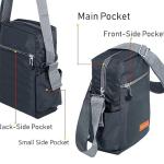 best selling Storite 10 Inch Stylish Padded Mini Sling Crossbody Bag for Men and Women, Small Passport Travel Sling Bag With Water Bottle Pocket