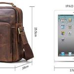 Best  Unisex Genuine Leather Messenger/Crossbody/Sling Bag (Hunter Brown) Compatible with I PAD & Mini Laptop or Tablet upto 9 Inches