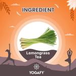 YOGAFY - Lemongrass Herbal Tea Leaves || Boost Metabolism Used For Detox || 100 Grams