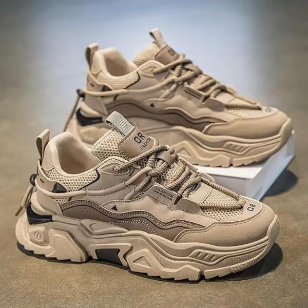 Our Best Cruiser Men’s Chunky Sneakers| Streetwear Fashion Shoes| Durable Lightweight Comfortable Sports Running Walking Shoes, Cushioned Thick Insole Sneakers
