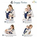 Kids 4-in-1 Adjustable Baby Carrier Cum Kangaroo Bag | Multiple Carry Positions: Front, Back, Hip - Comfortable & Adjustable with Safety Belt and Buckle Straps