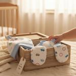 New Born Baby Cotton Gloves, Cap & Mittens Combo Set (0-3 Months) | Booty Set | Kids Gloves & Socks | Best Baby Gift | For Boys & Girls
