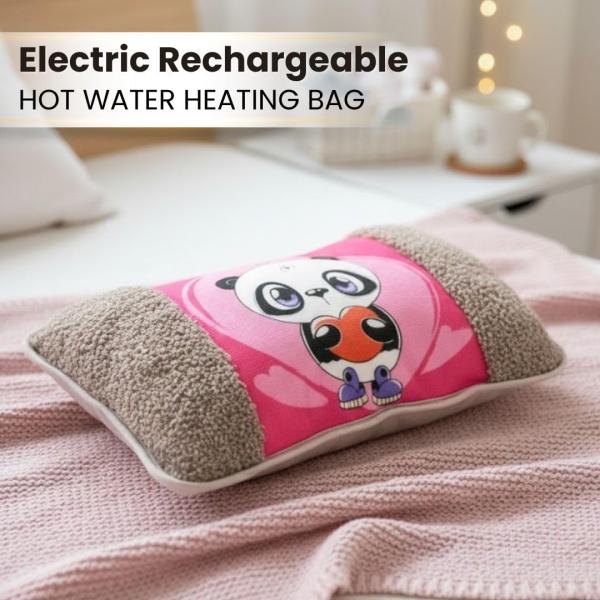best Antil's Soft Velvet Electric Rechargeable hot Water Heating Bag/Hot Bottle Pouch Pad with Auto Cut for Pain Relief and Body Warming