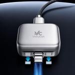 USB-C Smart Auto Eject Adapter | Full-Charge Separator USB-C Smart Overcharge Protector, 140W Fast Charging, Auto Cut-Off, Compatible with iPhone, Android, MacBook, Laptop