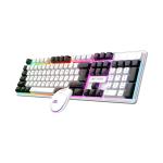 LED Wired Gaming Keyboard and Mouse Combo, 104 Keys Rainbow Backlit Membrane Keyboard,Upto 3600 DPI RGB Gaming Mouse,7 Colour RGB Mouse for PC Laptop Xbox