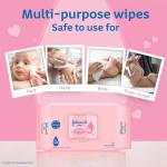 Baby Wet Wipes x 3 | Alcohol & Soap Free | Prevents Rashes & Redness | with 3X Moisturising Lotion  Enriched with Glycerin | Non-Irritating Fragrance | PH Balanced