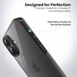Anti Scratch Semi Translucent Cover for iPhone 16 Case, Premium PC + TPU Phone Cases Drop Proof, Slim Anti Yellowing Never Yellowing Shockproof