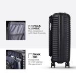 American Tourister |Small Size Cabin Trolley Bag |360° 8 Wheel Spinner Travel Luggage with Laptop Compartment|Hard Case Polypropylene Suitcase|Recessed TSA Lock with USB Port