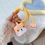 EDNITA Cable Protector with 3D Cute Pattern for iPhone Charger only 18W & 20W-Data Line Wire Saver Charging Cable Charger Protective Cable Full Protection Set of - 1 (Sinchan)