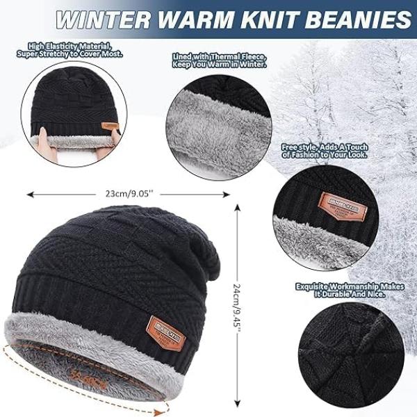 Fitness Mantra® Gym Winter Cap & Muffler for Men & Women| Beanie Cap| 1 Set