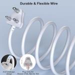 BEST QUALITY 10 Meter Cable, 2500W/10A Extension Cord, 2 Outlets Surge Protection Extension Cable, Heavy Duty Long Wire Extension, 3 Pins Power Cord, Expandable Power Strip for Home Office
