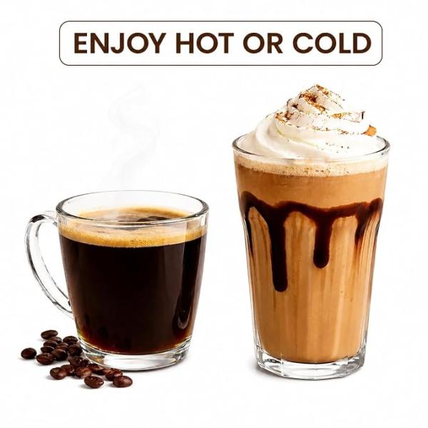Instant Coffee Powder Sachets (4 Flavours)  Hazelnut, Classic, Vanilla & Butterscotch Flavor  Arabica Coffee | Perfect for Espresso, Latte,Cappuccino | Hot & Cold Coffee