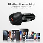 Portronics 51W Car Power 16 Fast Car Charger with Dual Output, 51 Watts Total (18W USB + 33W Type C PD), Fast Charging, Adapter for iPhone & Android Smartphones and Tablets