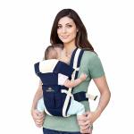 Kids 4-in-1 Adjustable Baby Carrier Cum Kangaroo Bag | Multiple Carry Positions: Front, Back, Hip - Comfortable & Adjustable with Safety Belt and Buckle Straps