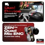 GOBOULT x Mustang Dyno Earbuds with 60H Playtime, App Support, Dual Pairing, 4 Mics ENC, 45ms Low Latency, 13mm Drivers, Touch Controls, Made in India, IPX5 Ear Buds Wireless