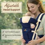 Kids 4-in-1 Adjustable Baby Carrier Cum Kangaroo Bag | Multiple Carry Positions: Front, Back, Hip - Comfortable & Adjustable with Safety Belt and Buckle Straps