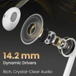 Portronics Conch Theta C in Ear Type C Wired Earphones with in Line HD Mic, Powerful Audio, 14.2mm Driver, Unique Earbuds Design, TPE Anti Tangle Wire, in line Controls, Wide Compatibility