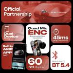 GOBOULT x Mustang Dyno Earbuds with 60H Playtime, App Support, Dual Pairing, 4 Mics ENC, 45ms Low Latency, 13mm Drivers, Touch Controls, Made in India, IPX5 Ear Buds Wireless