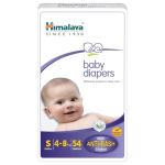 Himalaya Baby Tape Diaper | Size S (Small) 54 Count | Pack of 1 | 4-8 kg | Clinically Tested | Anti Rash Shield With Aloe Vera