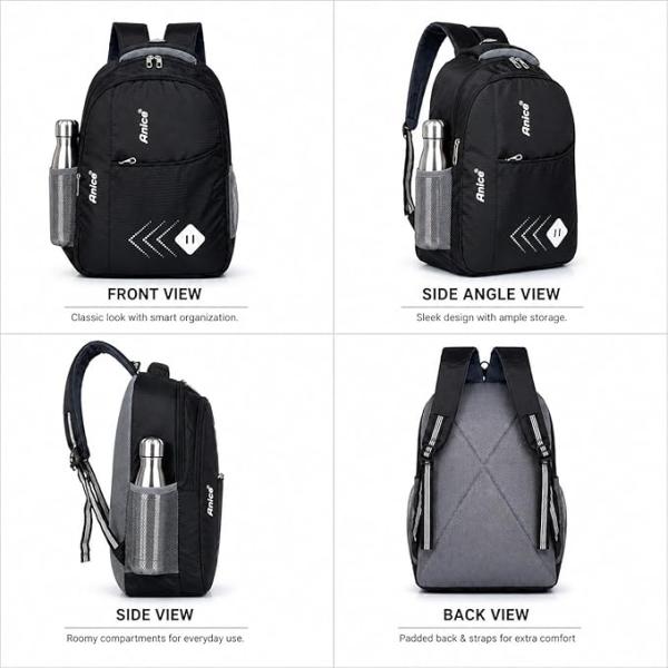 ANICE 30L Laptop Backpack for Men & Women School Bag Travel & College Bag School Bag for Boys Girls Man Woman | Laptop Bagpack