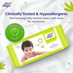 Little Angel Super Soft Cleansing Baby Wipes, 648 Count, Enriched with Aloe vera & Vitamin E, pH Balanced, Dermatologically Tested & Alcohol-free, Pack of 9, 72 count/pack