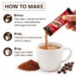Instant Coffee Powder Sachets (4 Flavours)  Hazelnut, Classic, Vanilla & Butterscotch Flavor  Arabica Coffee | Perfect for Espresso, Latte,Cappuccino | Hot & Cold Coffee