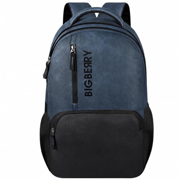 BIGBERRY Rodeo Leather Laptop Backpack for Men & Women | Water Resistant Medium Office, Travel, College Bag | Fits Up to 15.6 Inch Laptop |