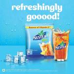 Nestea Instant Iced Tea Powder, Lemon Flavour, 400g Pouch Refreshingly Good Taste, Made With Nilgiris Tea Leaves