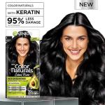 Garnier Color Naturals infused Shade 1 Natural Black Ammonia-Free Permanent Hair Color | 10X Natural Oils + Keratin Serum | 100% Grey Coverage | 10 Weeks of Intense Color & Shine
