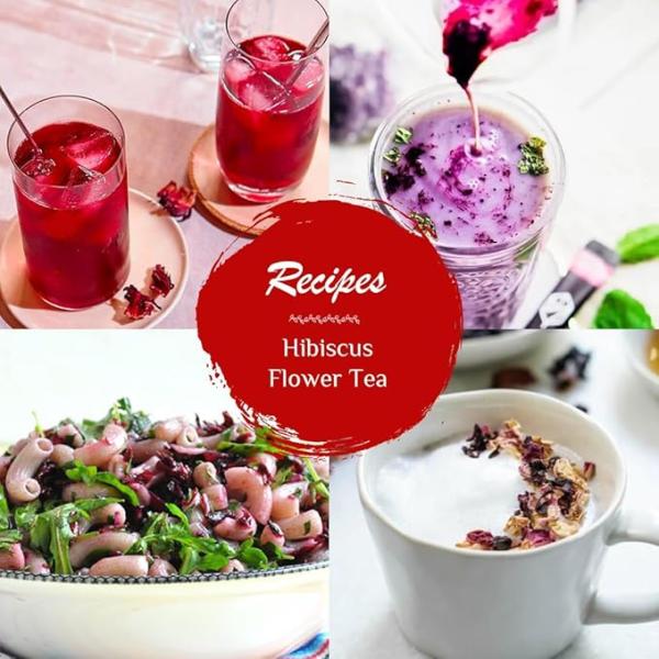 BLUE TEA - Hibiscus Flower Tea - 100g | SKIN GLOW ENHANCING TEA | Caffeine Free - Flower Based - Tangy Flavor
