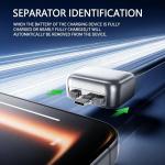 USB-C Smart Auto Eject Adapter | Full-Charge Separator USB-C Smart Overcharge Protector, 140W Fast Charging, Auto Cut-Off, Compatible with iPhone, Android, MacBook, Laptop