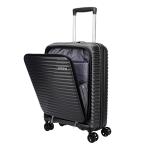 American Tourister |Small Size Cabin Trolley Bag |360° 8 Wheel Spinner Travel Luggage with Laptop Compartment|Hard Case Polypropylene Suitcase|Recessed TSA Lock with USB Port