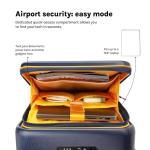 MOKOBARA Transit Cabin Pro 15.6 Inch Laptop Trolley Bag 56cm 40L Blue Lightweight Polycarbonate Hardshell Front Tech Compartment TSA Lock Premium Zippers 8 Silent Ninja Wheel