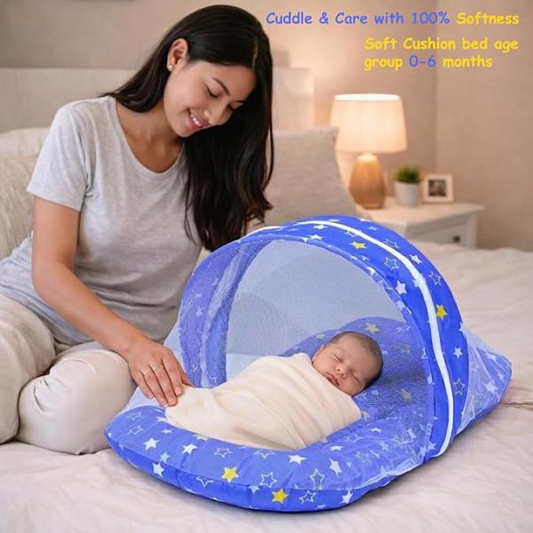 Baby Essentials | Hospital Kit | Baby Clothes | Maternity Essentials | Infant Essentials | Baby Shower | Complete Daily Items Combo(0-6 Months) (Star) (Blue Bedding Set for Baby )