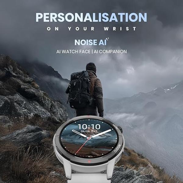 Noise Endeavour 2 Rugged Smart Watch – 1.46″ AMOLED Display, Built-in GPS, ABC Sensors, Up to 7-Day Battery, 5ATM Water Resistance,, for iOS & Android-