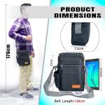 best selling Storite 10 Inch Stylish Padded Mini Sling Crossbody Bag for Men and Women, Small Passport Travel Sling Bag With Water Bottle Pocket