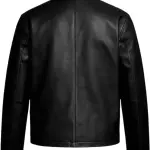 Zaraa Men Solid Leather Jacket