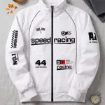 ZEPPI Men Printed Biker/Riding Jacke